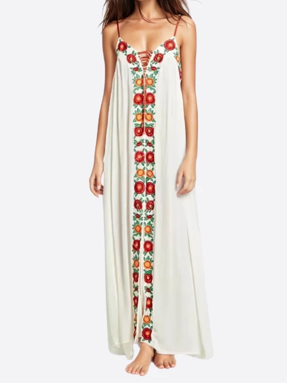 Mo Huan Yi Chu boho embroidered maxi dress - Picture 2 of 13